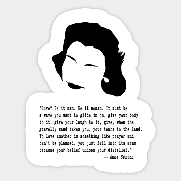 Anne the Poet Quote Sticker by PoetandChef